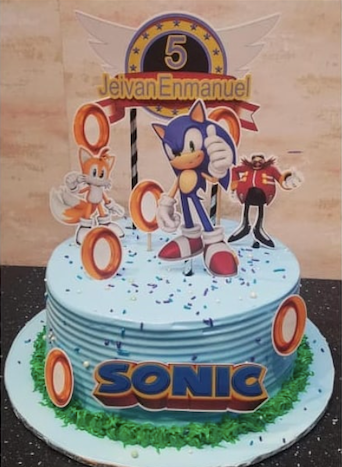 Sonic Cake Topper