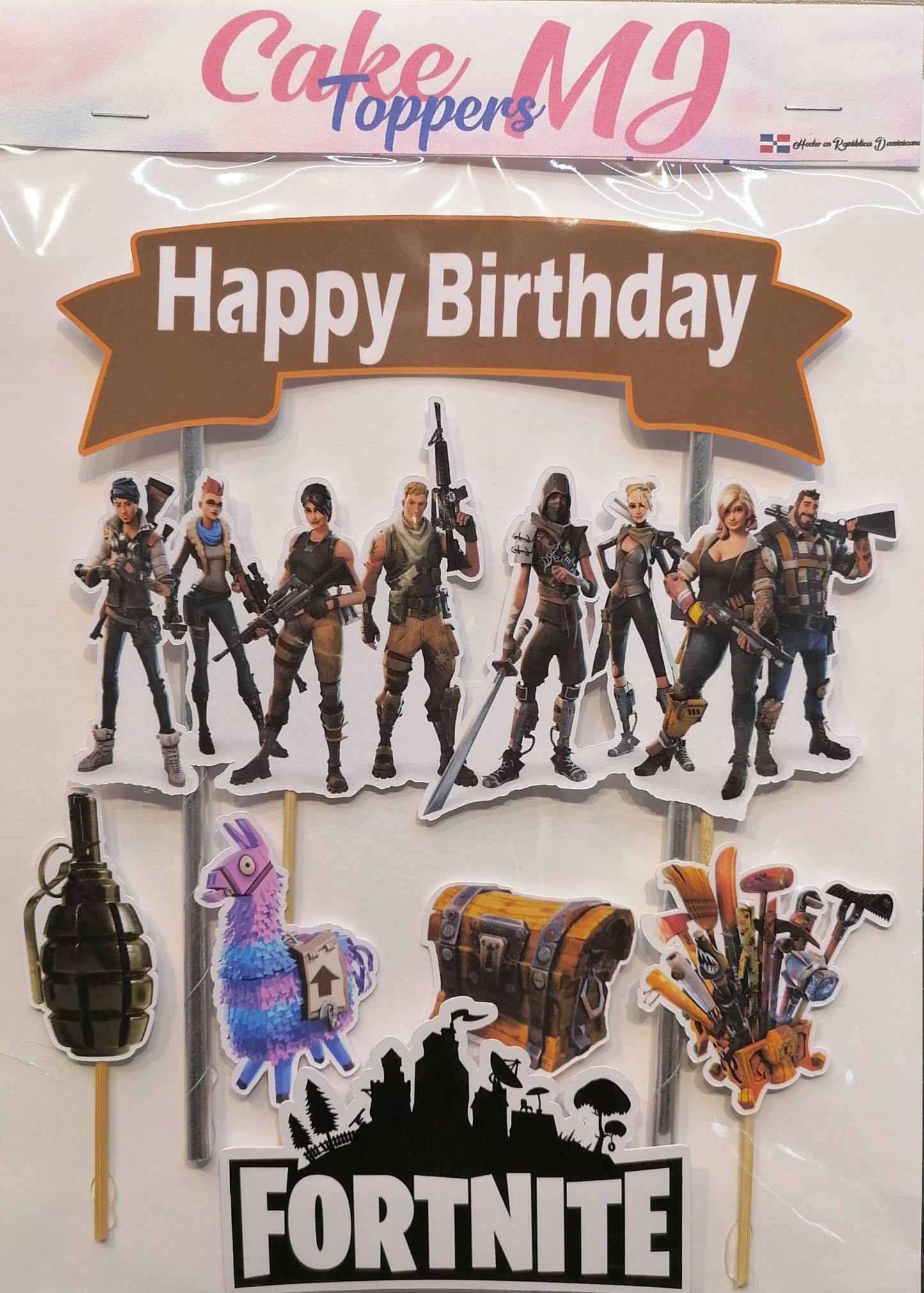 Fortnite cake topper