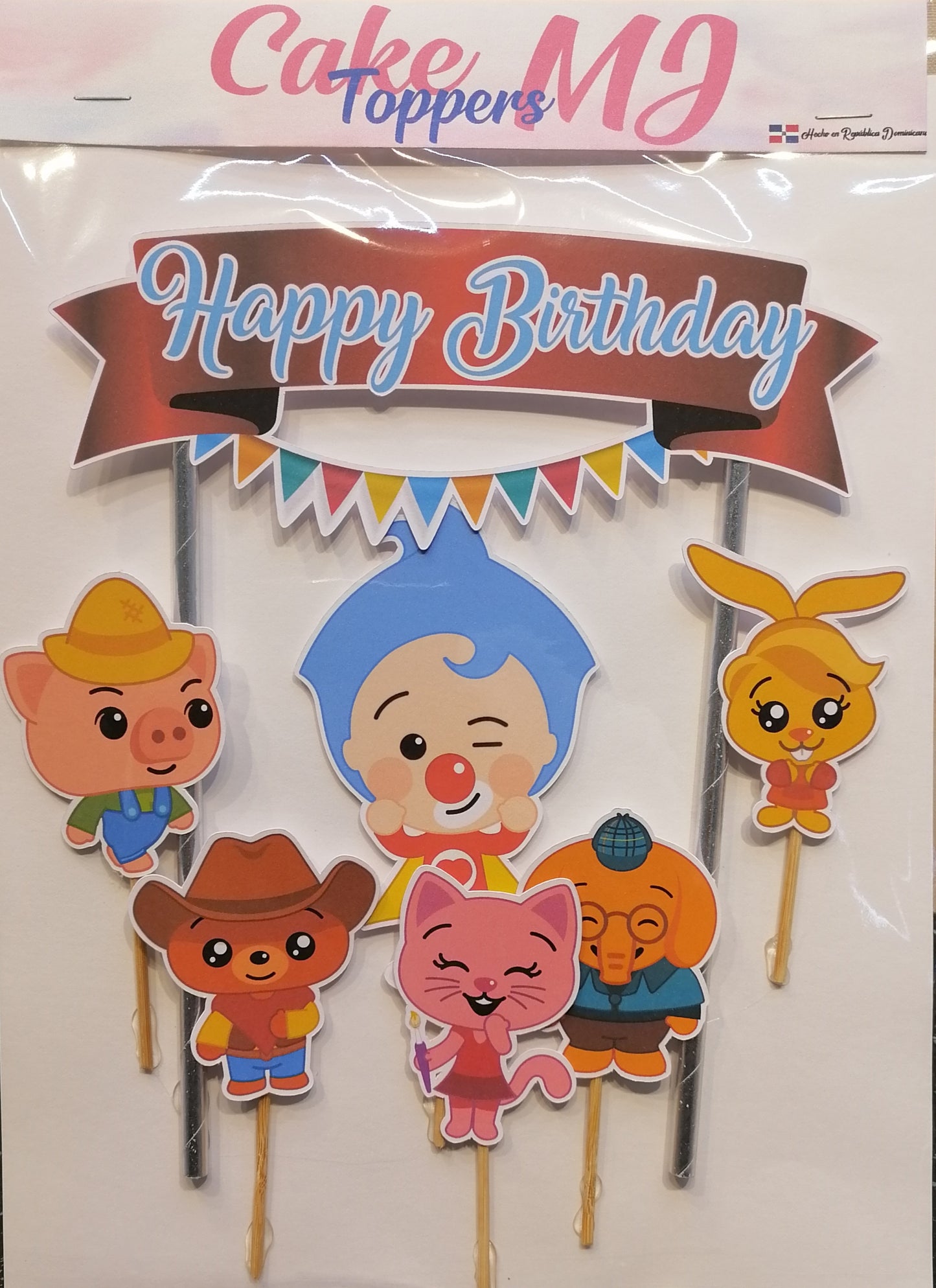 Plim Plim Clown Cake Topper