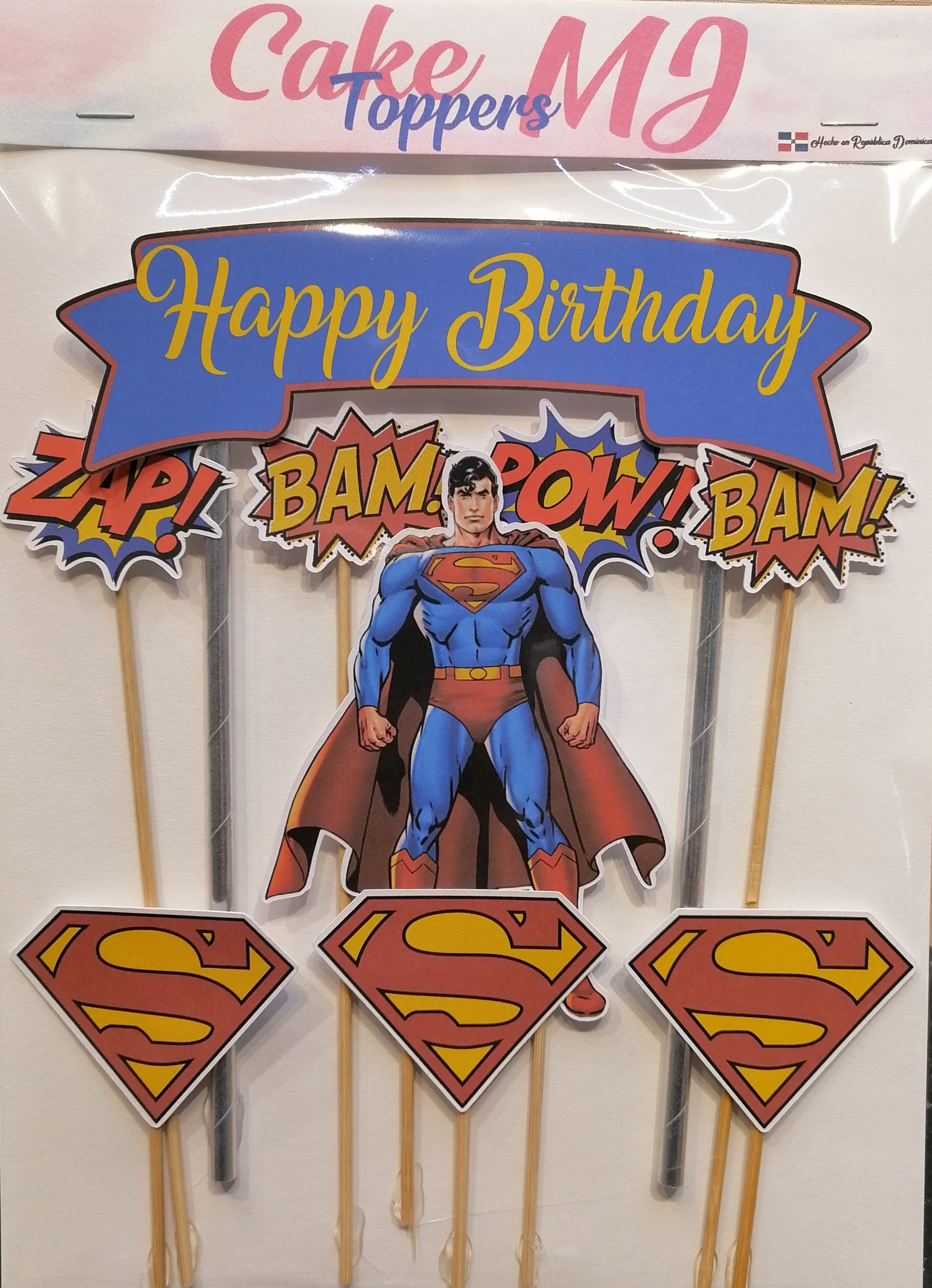 topper de la torta de superman