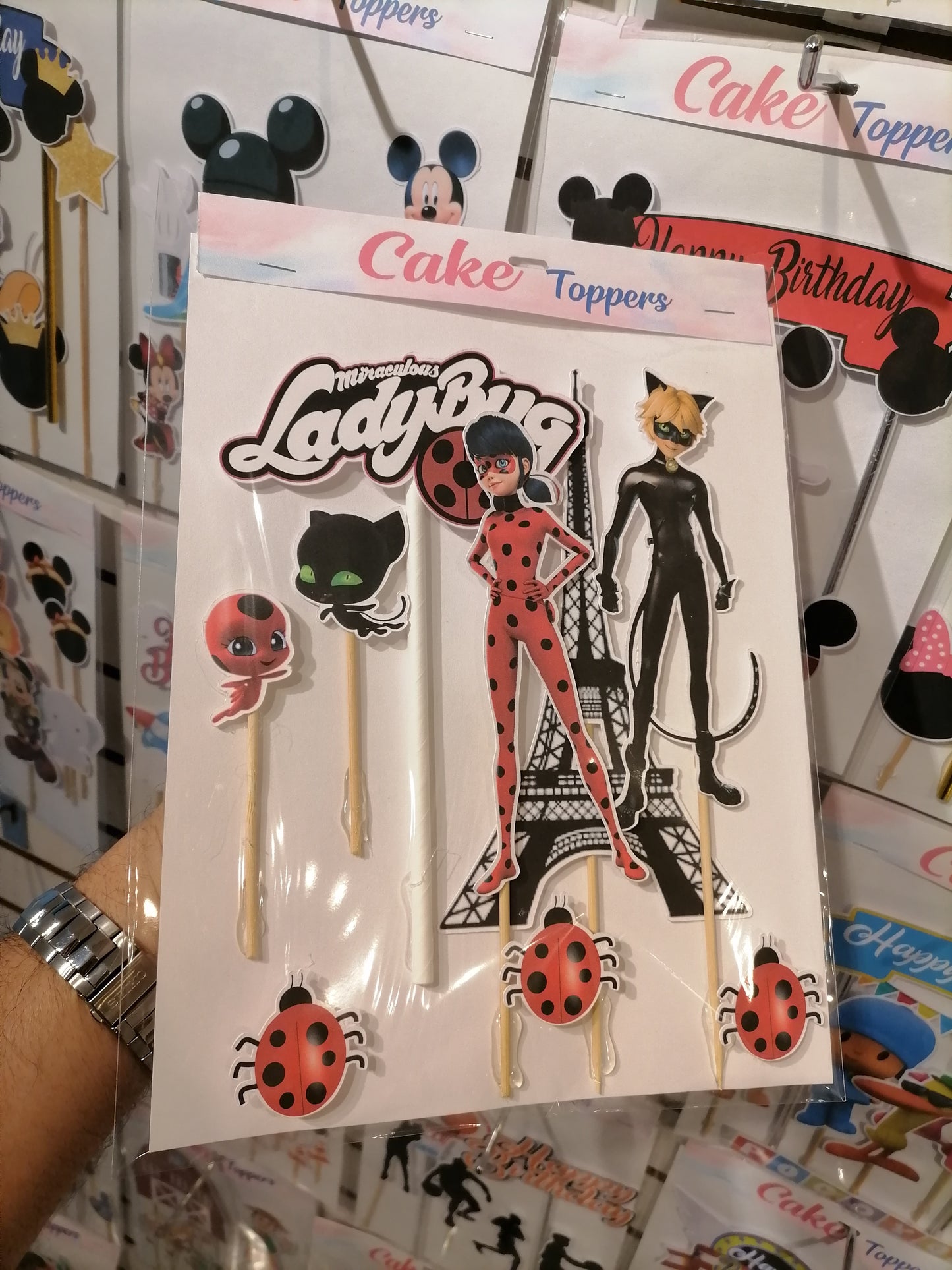 Ladybug Cake Toppers