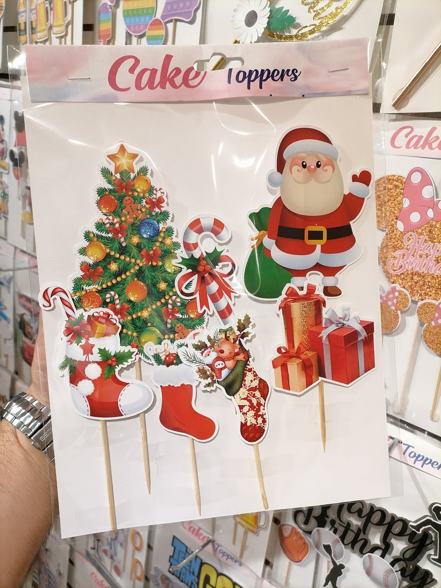 Christmas cake toppers