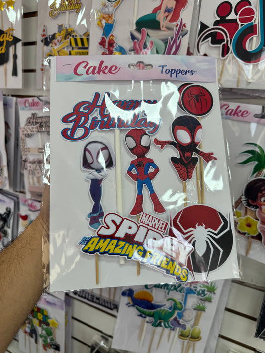 Spidey Cake toppers