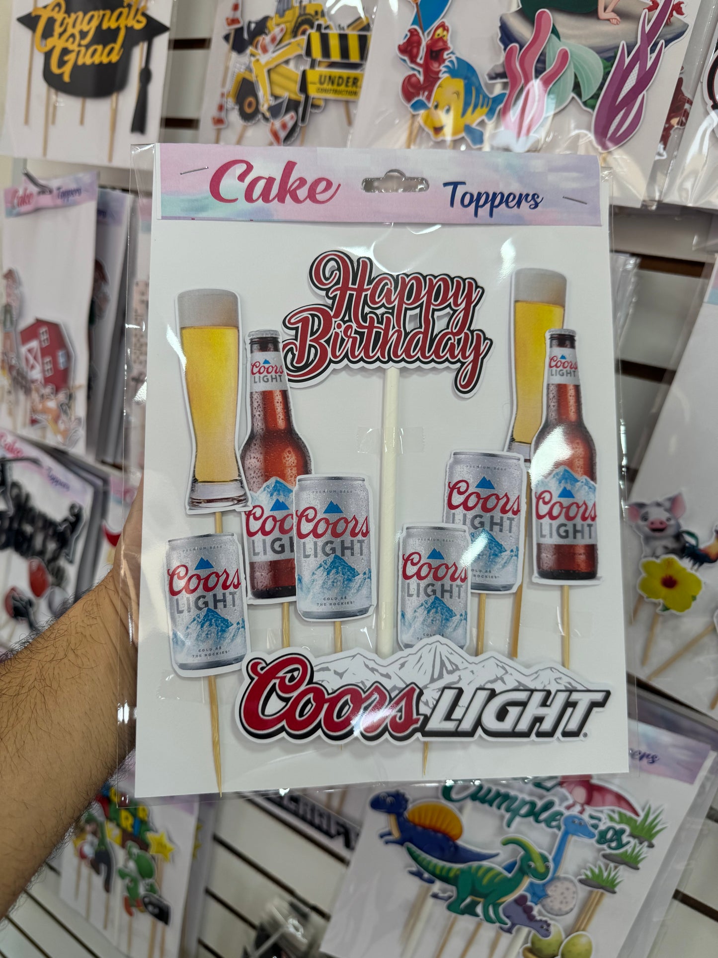 Coorslight beer Cake toppers