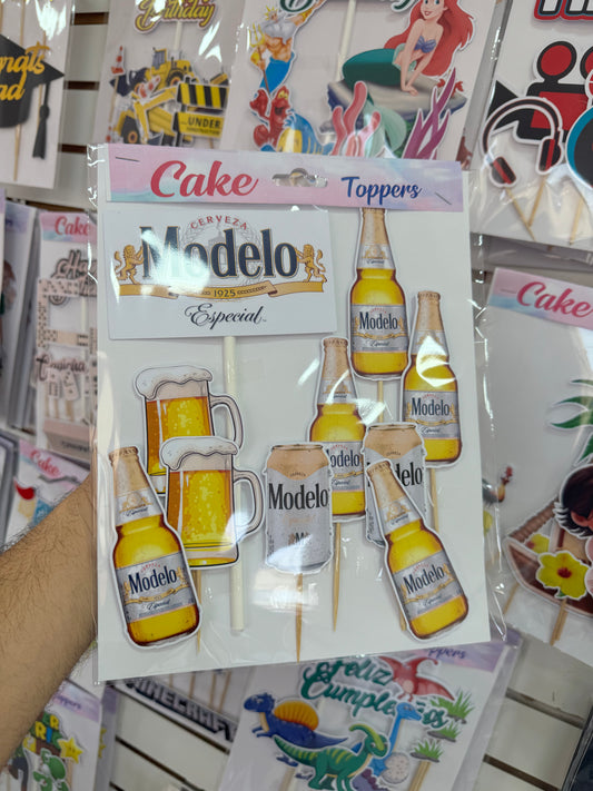 Modelo beer Cake toppers