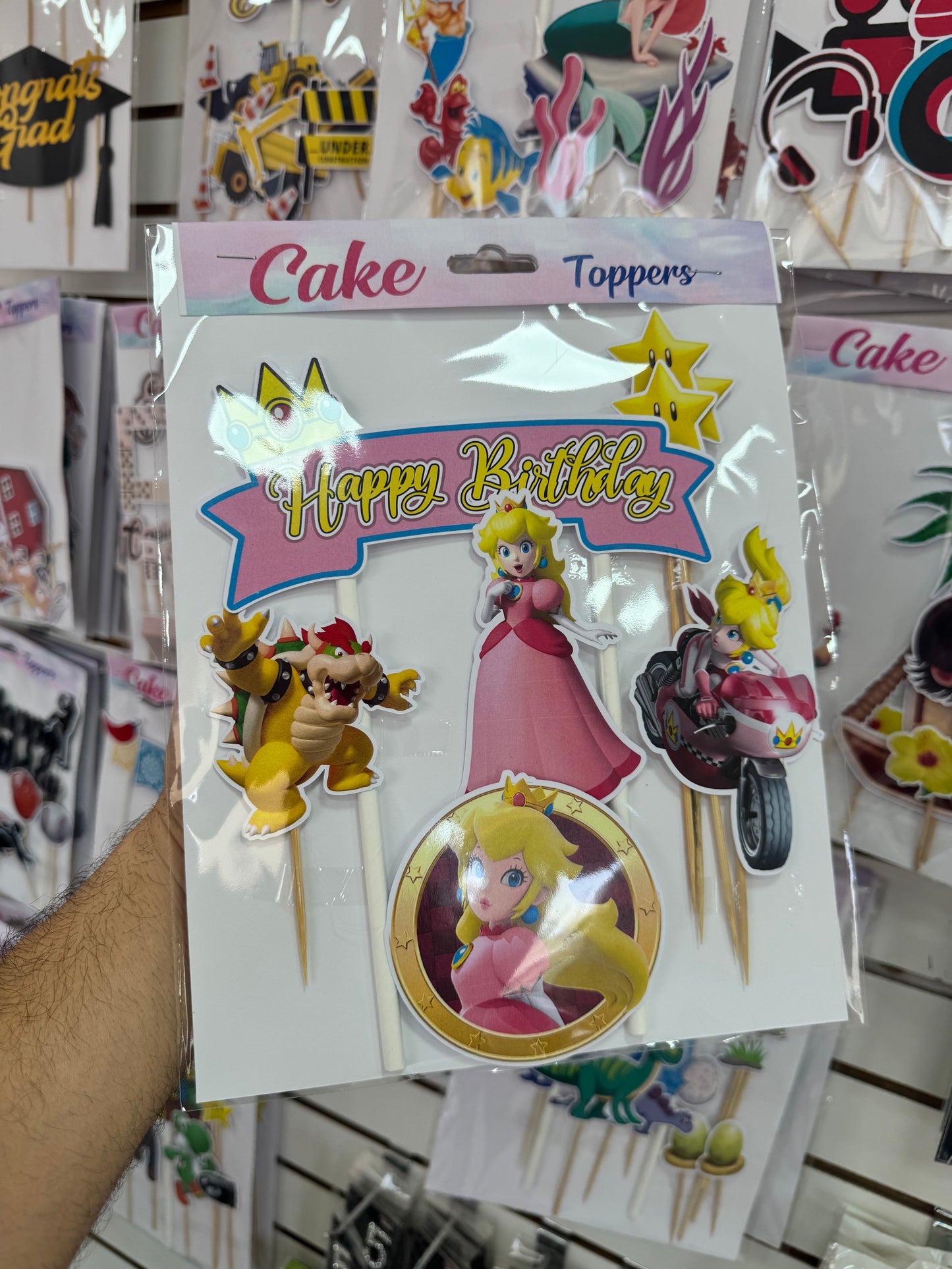 Princess Peach Cake toppers