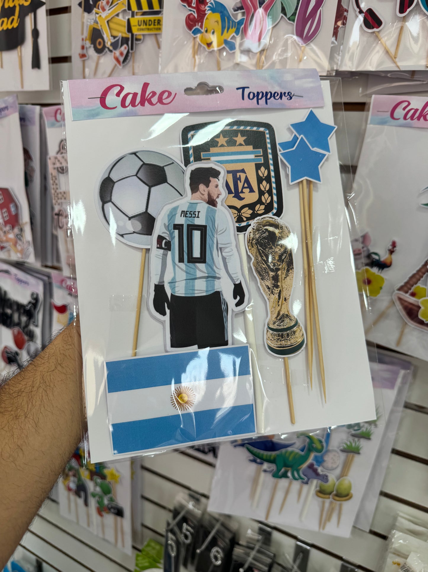 Cake toppers futbol de messi