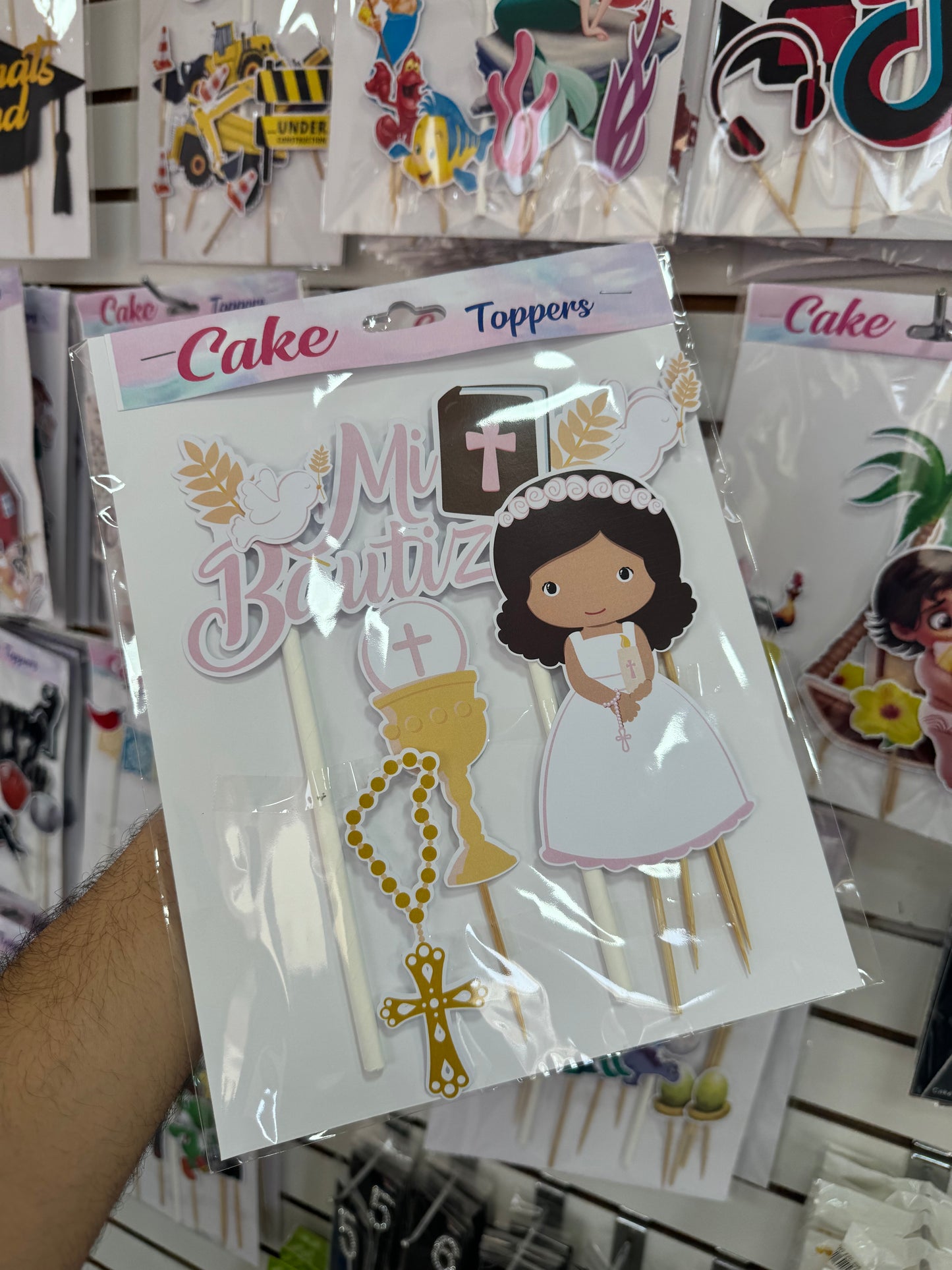 Cake toppers de bautizo