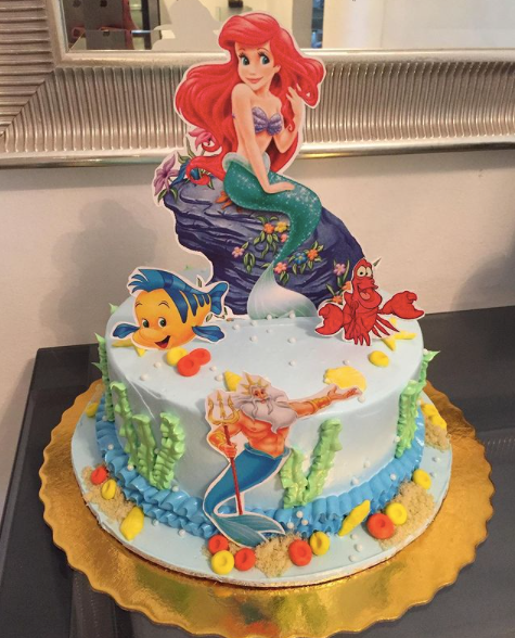 Ariel Little Mermaid Cake Topper