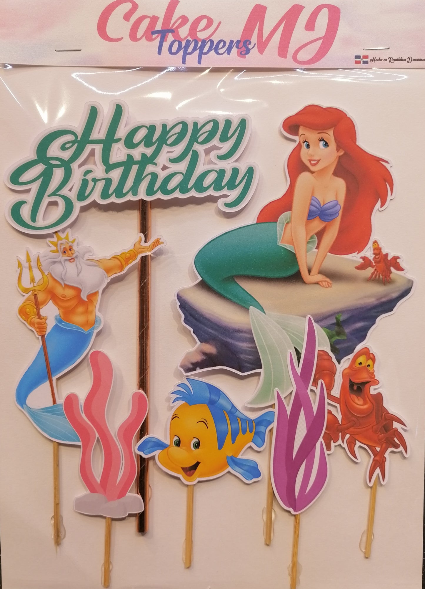 Ariel Little Mermaid Cake Topper