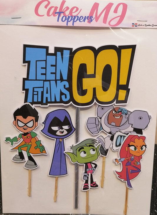 <transcy>Decoración para tarta Teens Titans Go</transcy>