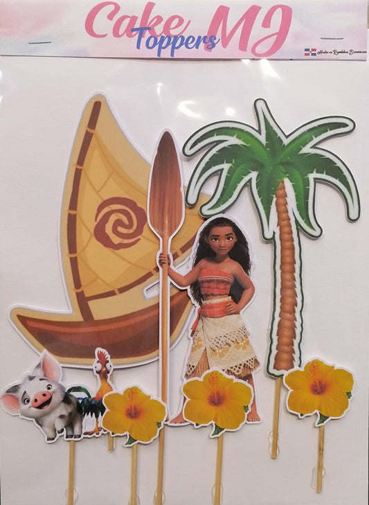 <transcy>Adorno de torta de Moana</transcy>