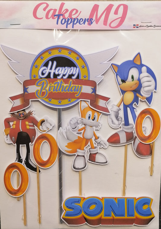 Sonic Cake Topper